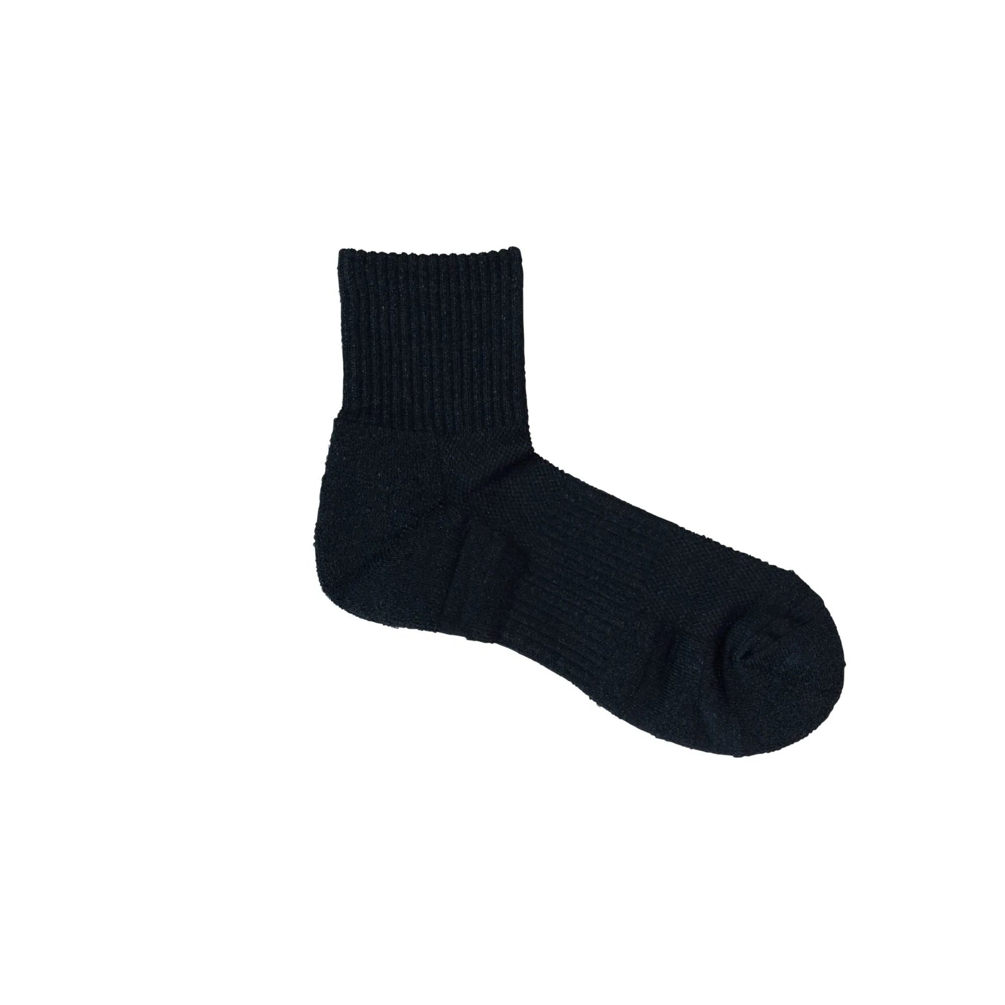 WASHI PILE SPORT SOCKS ‹BLACK›, UNISEX - AMIGAMI