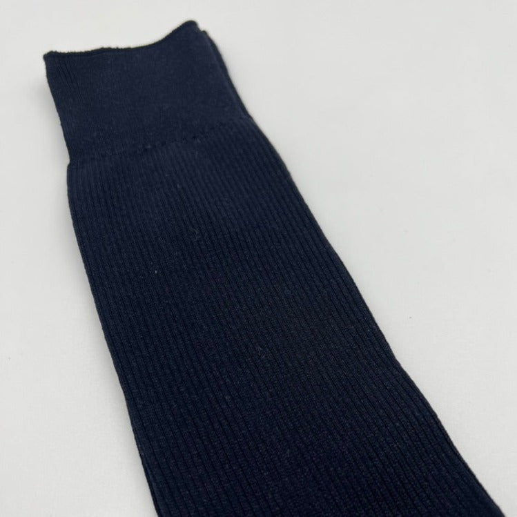 WASHI DRESS SOCKS, HIGH GAUGE ‹NAVY›, UNISEX - AMIGAMI