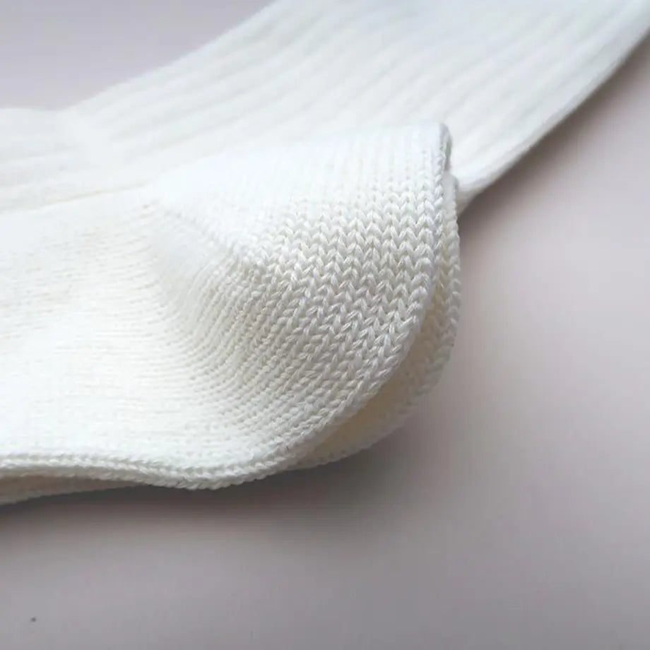 WASHI RIB SOCKS ‹WHITE›, UNISEX - AMIGAMI