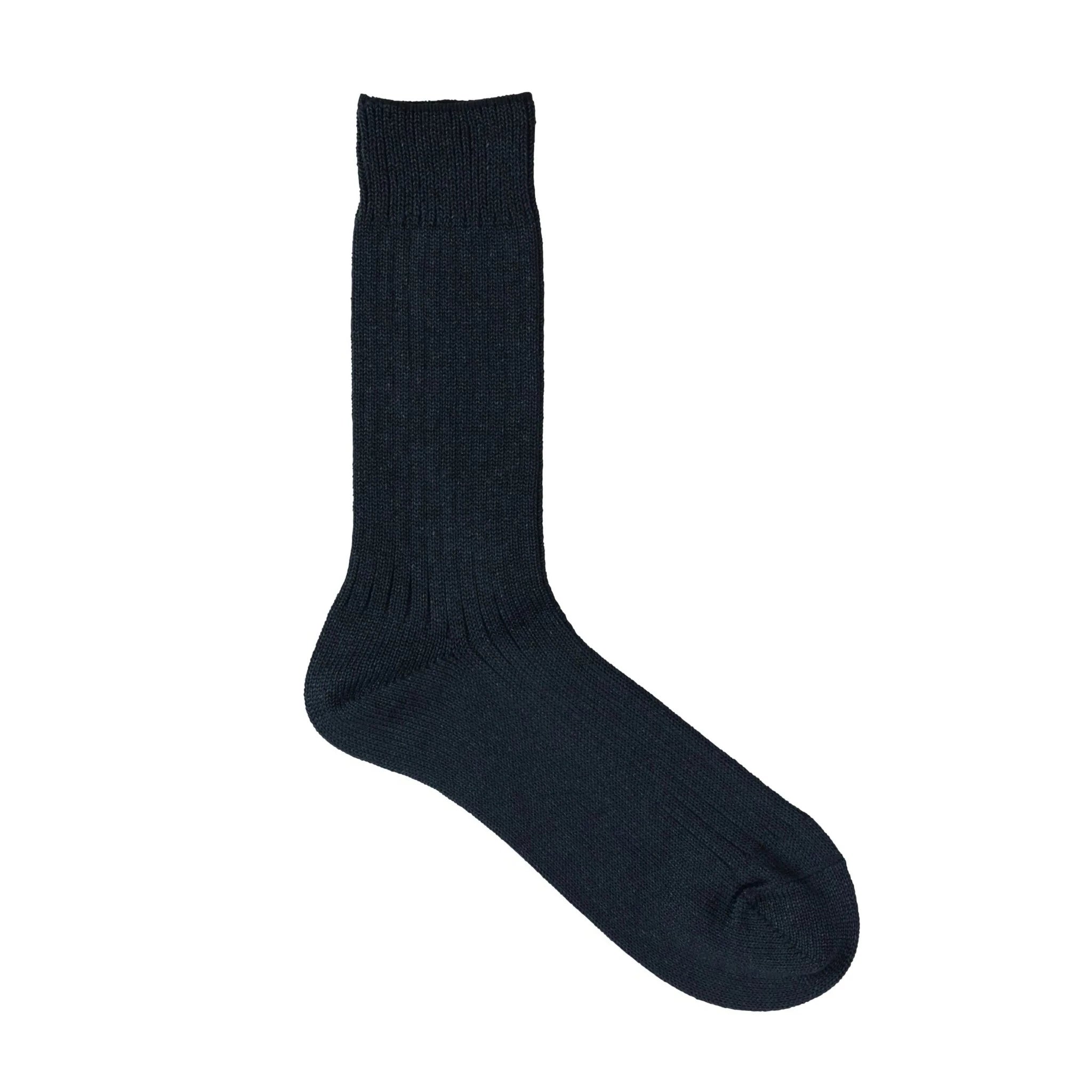 WASHI RIB SOCKS ‹BLACK›, UNISEX - AMIGAMI